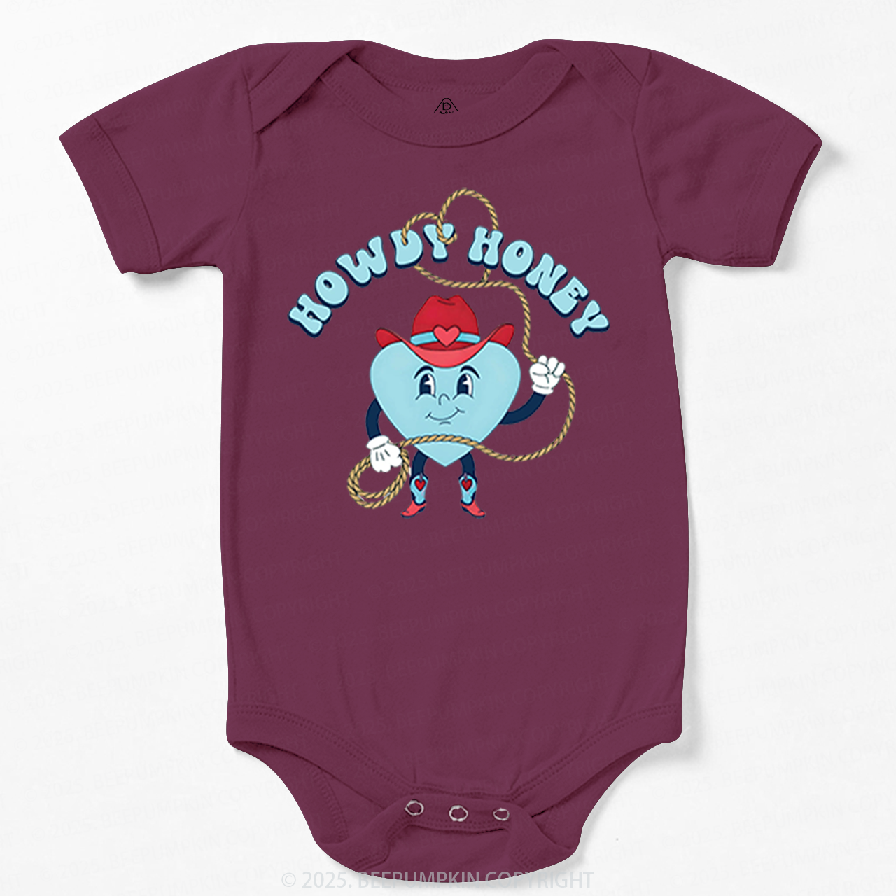 Howdy Honey Valentine's Day Bodysuit Beepumpkin