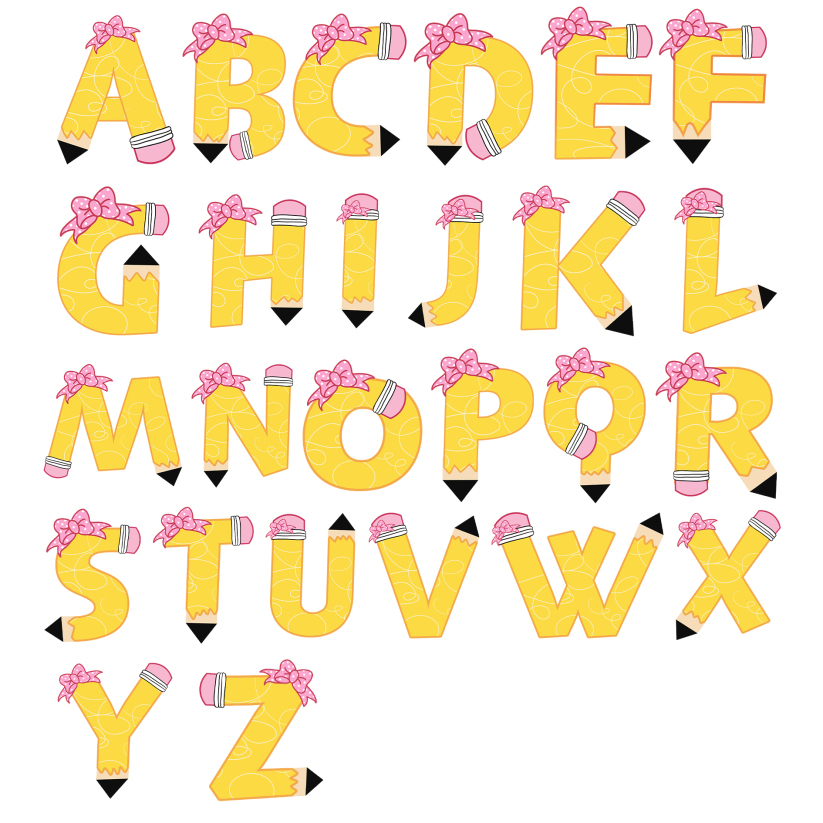 Personalized Pencil Perfect Name Toddler&Kid's Tees Beepumpkin