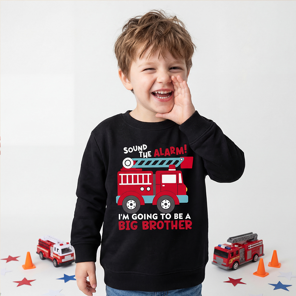 Big Brother Baby Announcement Kid's Sweatshirt