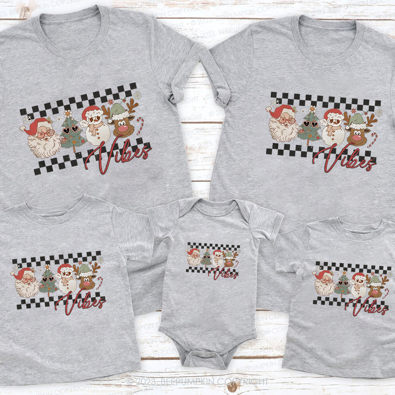 Fun and Romantic Christmas Treasures Family Matching Shirts Beepumpkin