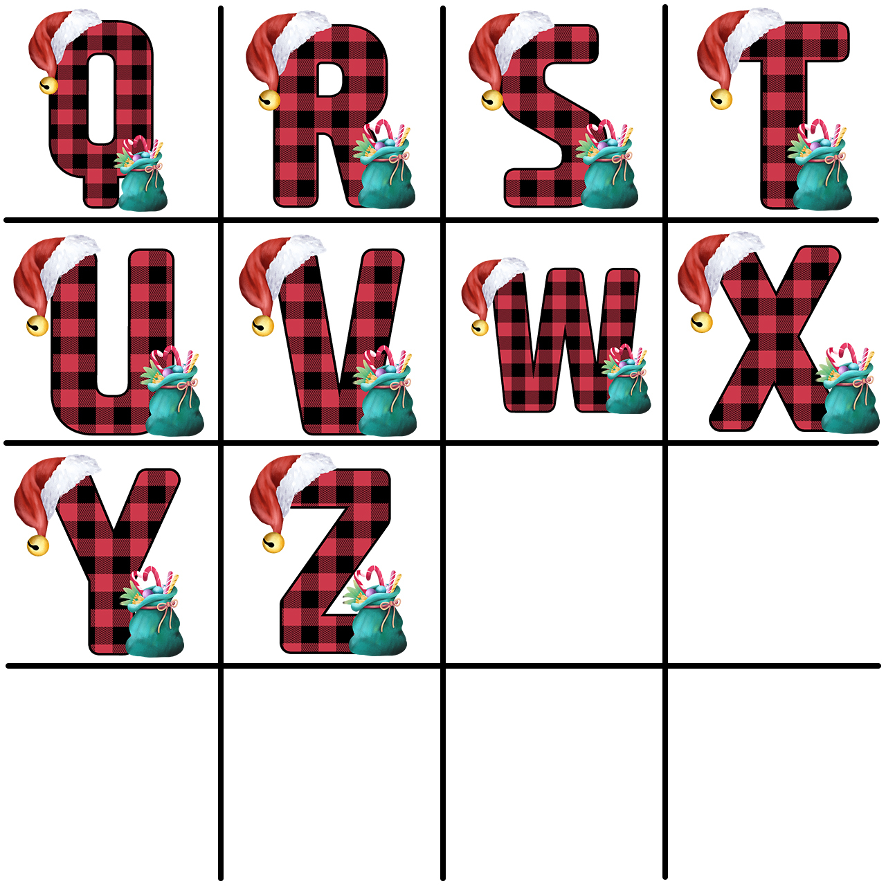 Funny Monogrammed Christmas Family Matching Pajamas Beepumpkin