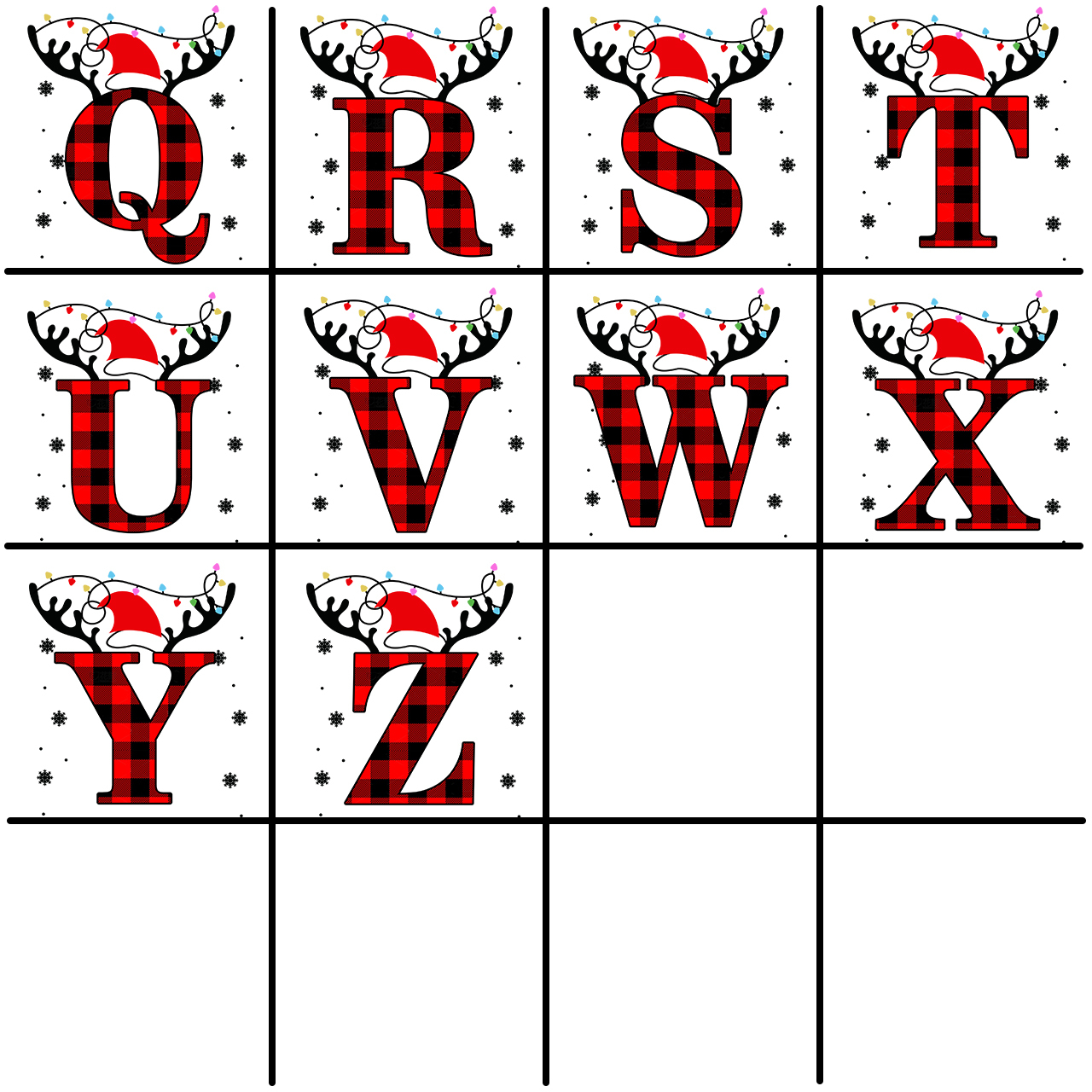 Personalized Elk Monogram Christmas Pajamas