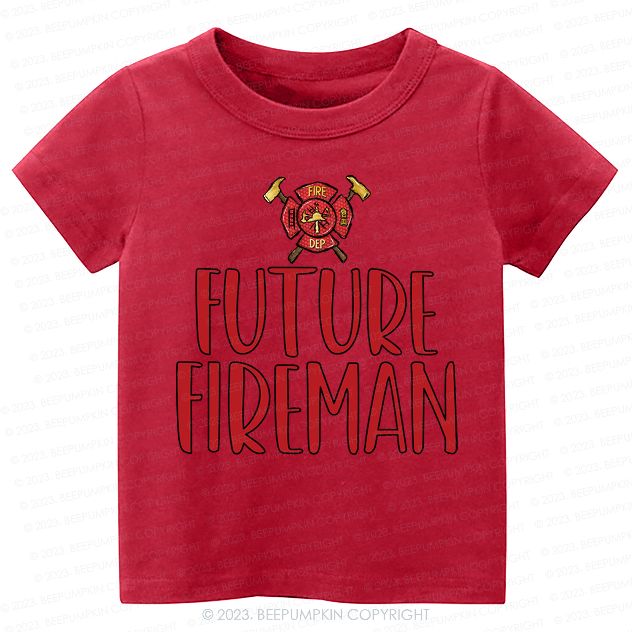 Future Fireman Firetruck -Toddler Tees