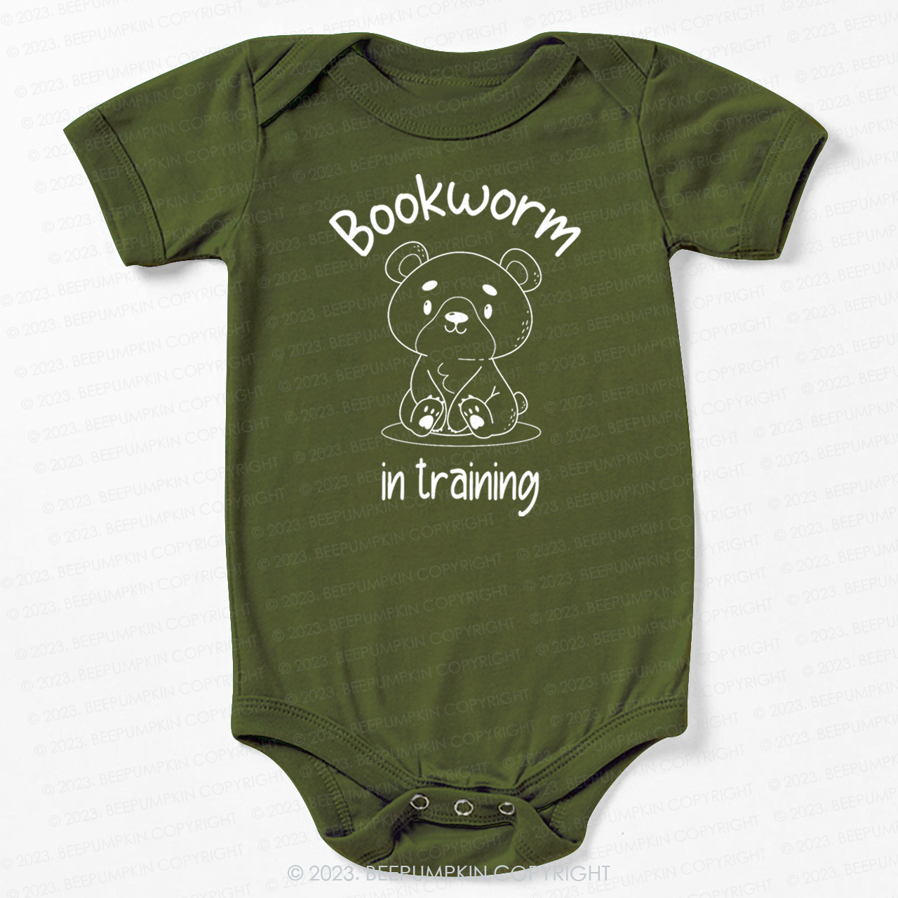 Bookworm In Training Bear Bodysuit For Baby