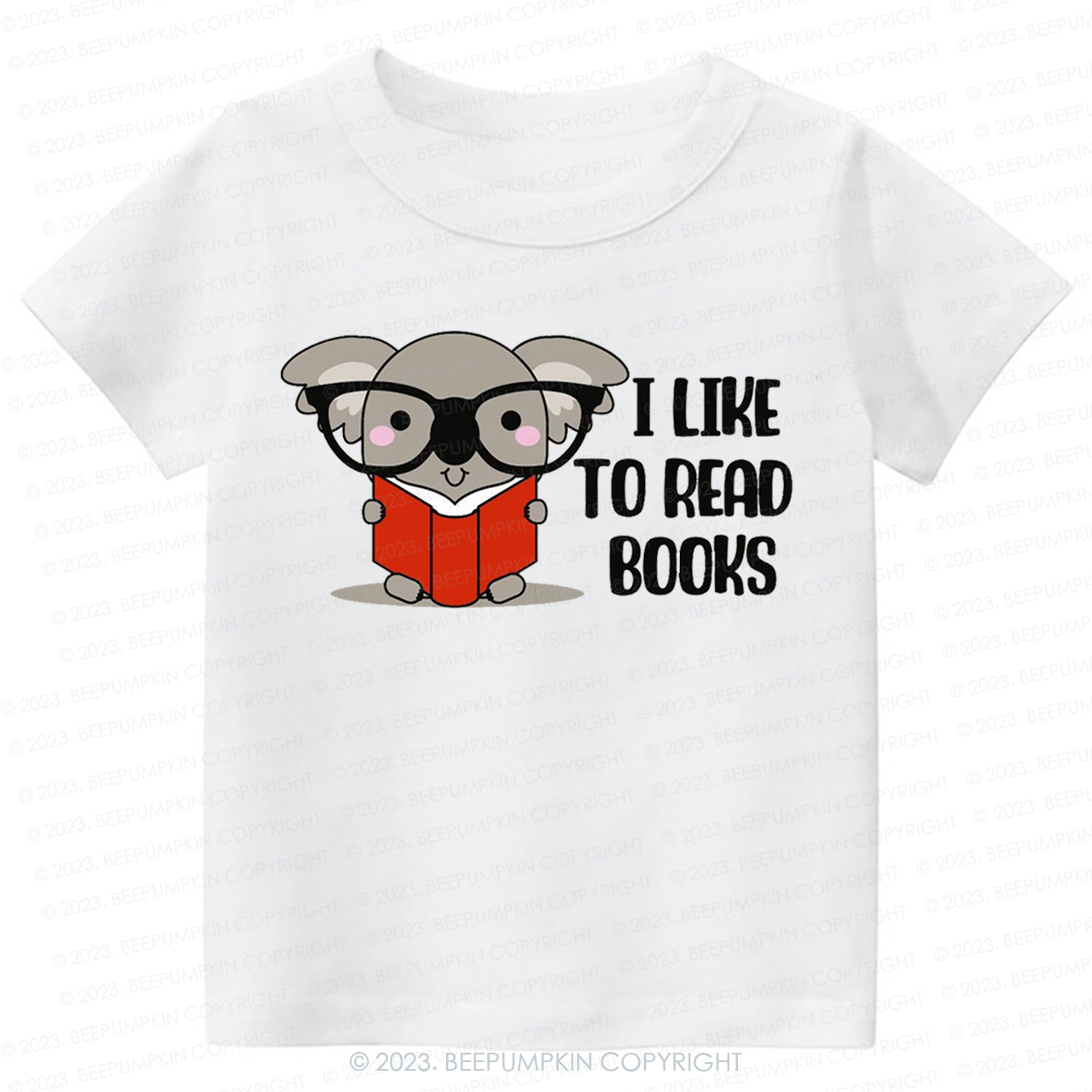 I Like To Read Books Elephant Kids Shirt