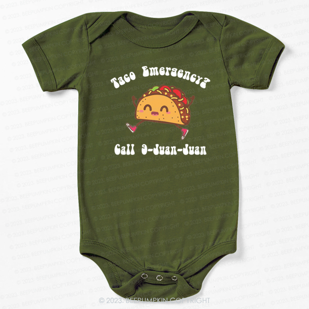 Funny Taco Emergency Bodysuit For Baby