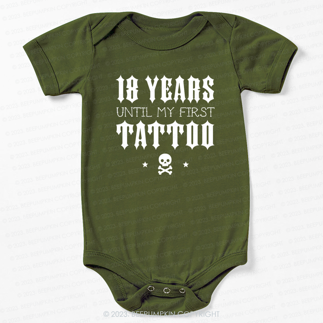 18 Years Until My First Tattoo Bodysuit For Baby