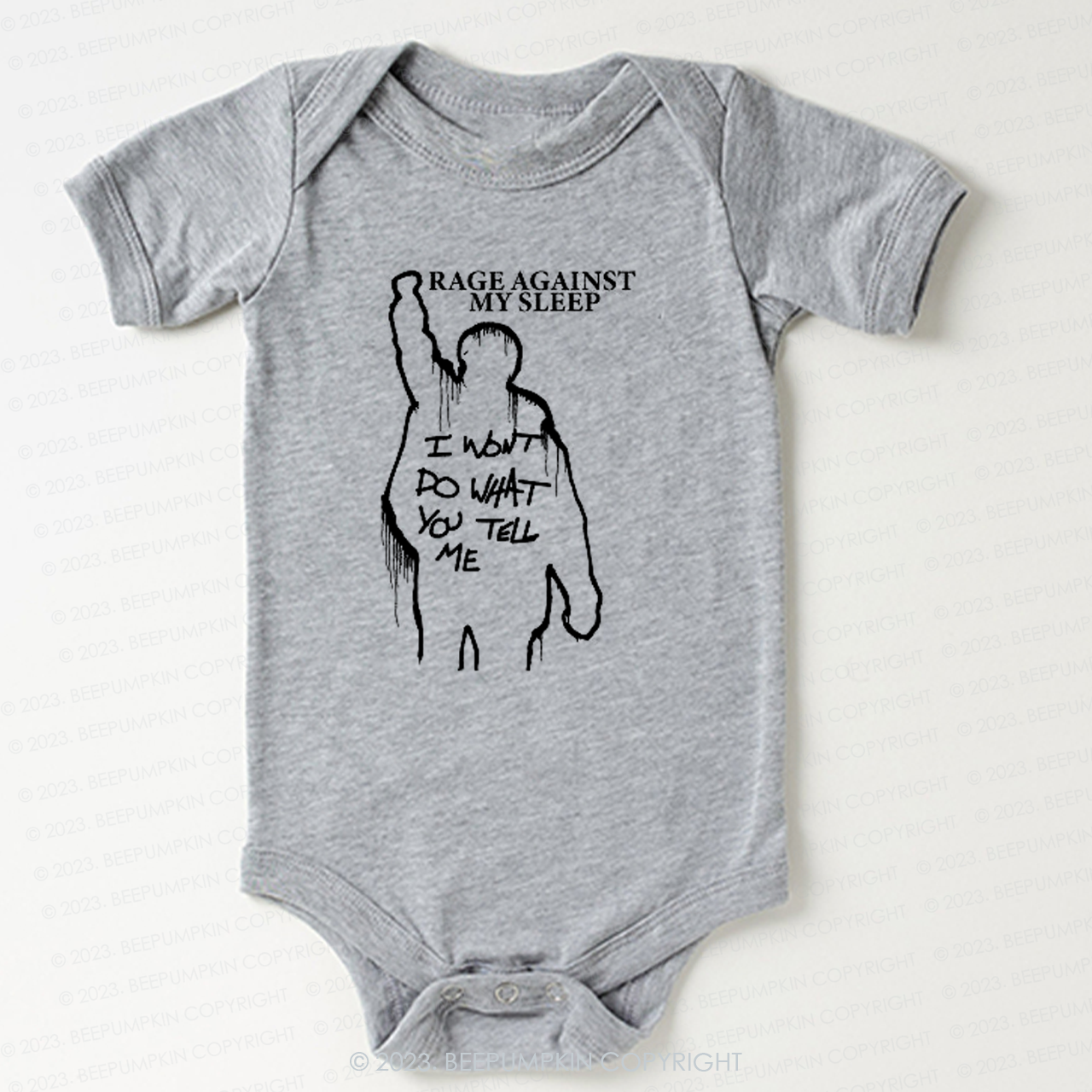Rage Against My Sleep Bodysuit For Baby 7