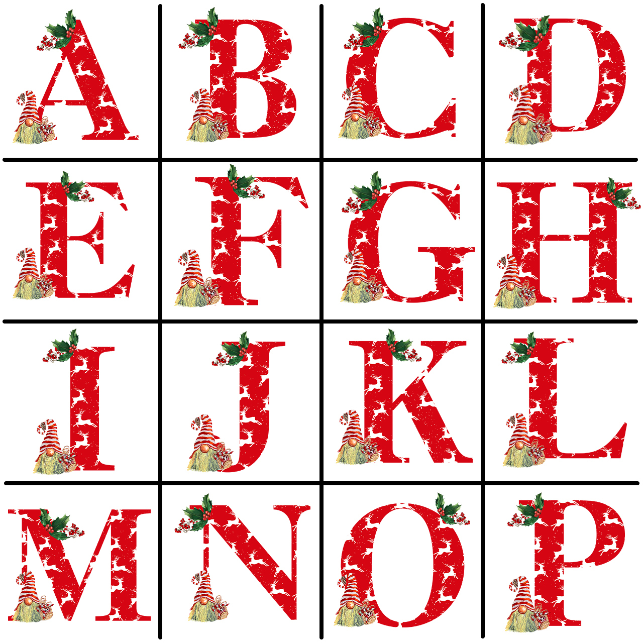 Personalized Monogrammed Family Christmas Gift Shirt