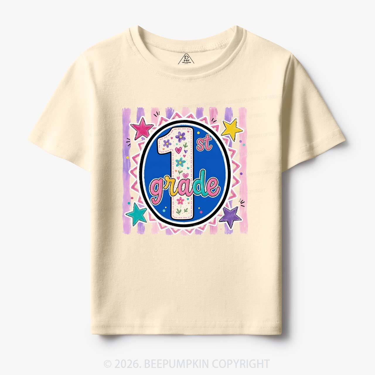 Colorful Grade Star Rainbow Back to School Toddler&Kid's Tees