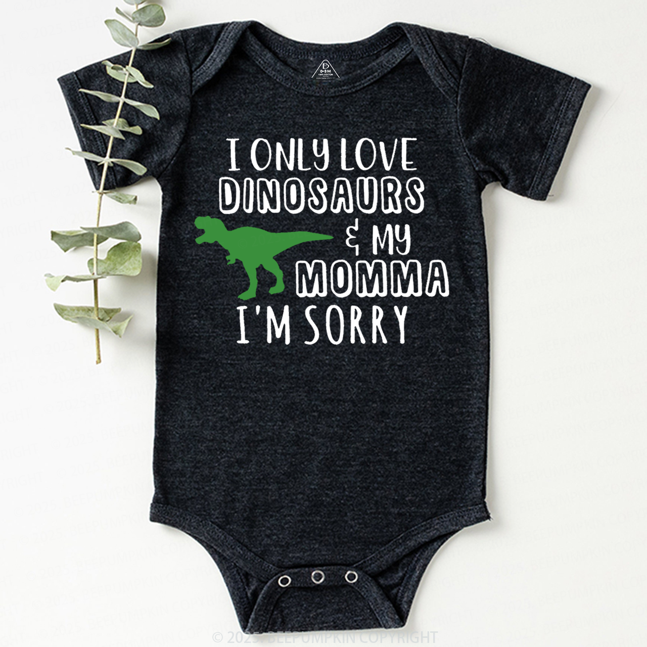 I Only Love Dinosaurs Bodysuit Beepumpkin