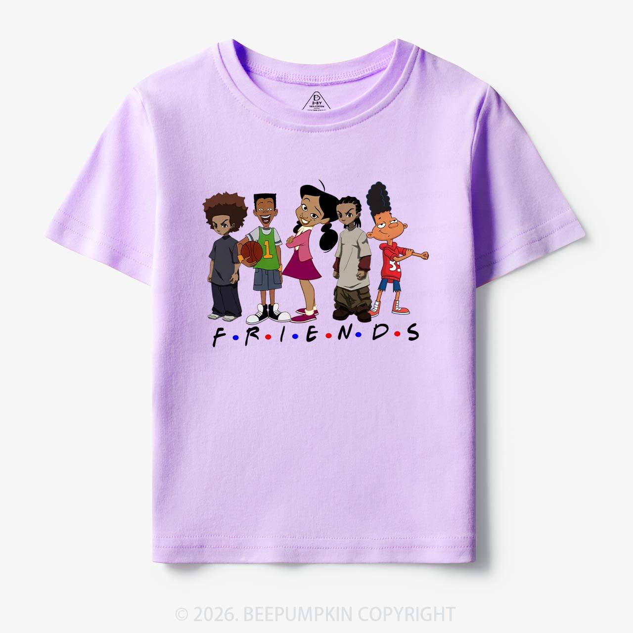 Black Cartoon Characters Toddler&Kid's Tees Beepumpkin