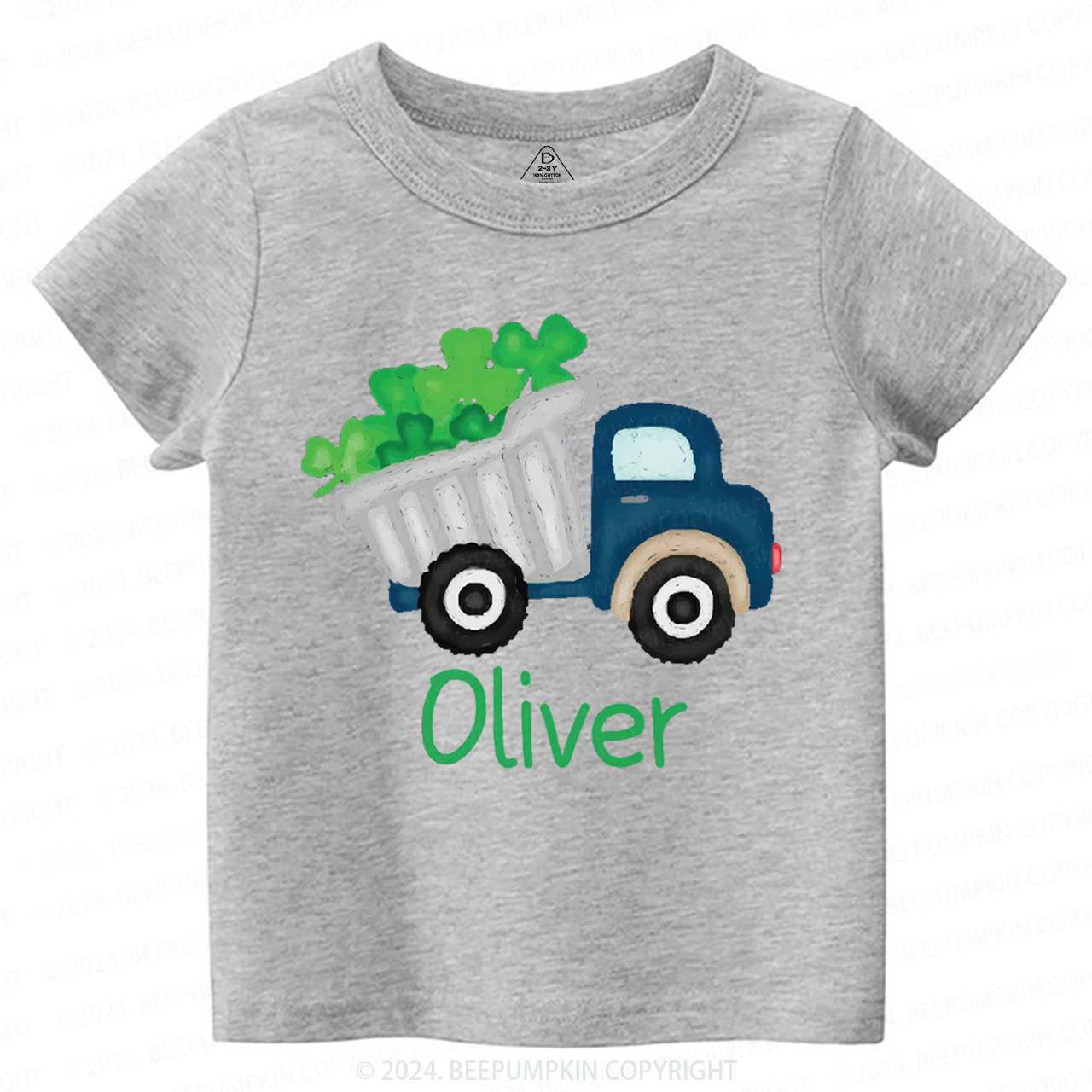 Personalized Shamrock Truck St.Patricks Day Toddler Tees