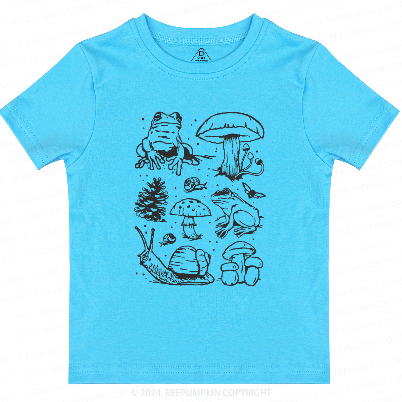 Nature Lover Mushroom Explore Adventure Toddler&Kids Tees Beepumpkin 