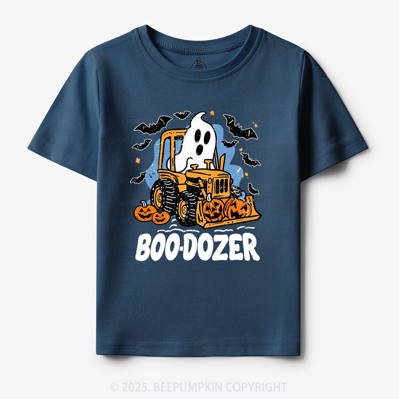 Halloween Ghost Boo-dozer Toddler&Kid's Tees Beepumpkin