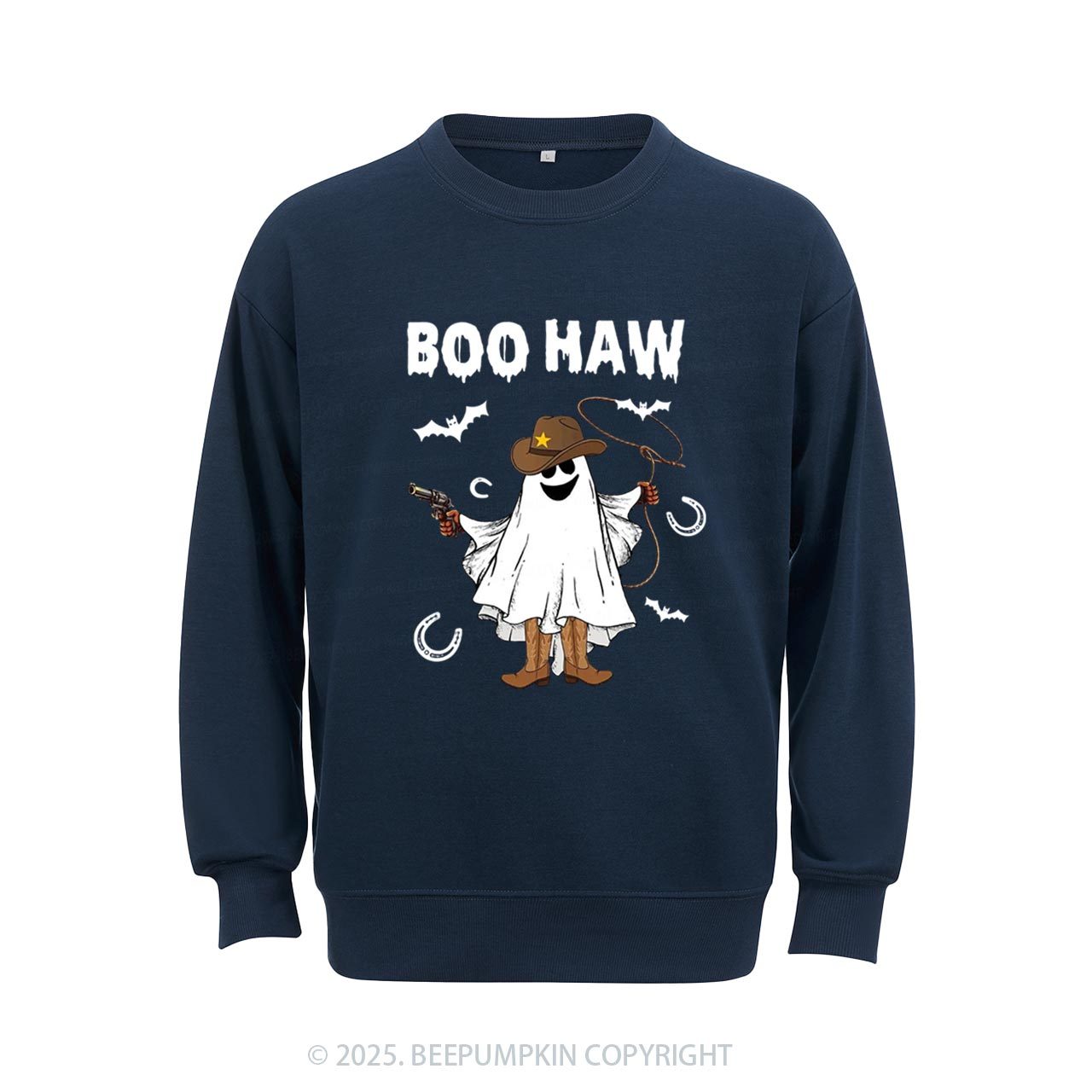 Boo Haw Halloween Sweatshirt Beepumpkin