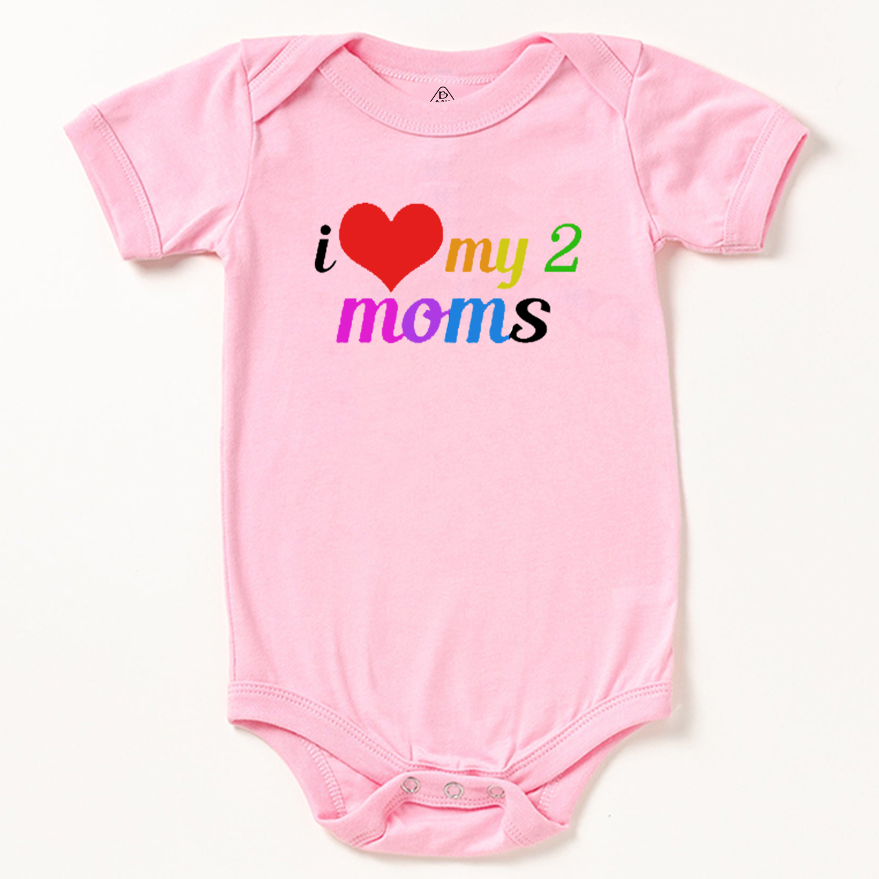 I Love My 2 Moms LGBTQ  Bodysuit Beepumpkin