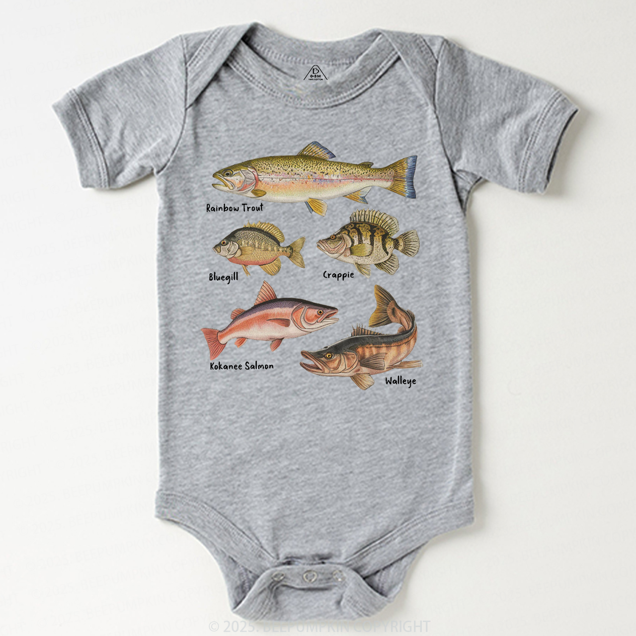 Lake Fish Field Guide Bodysuit Beepumpkin