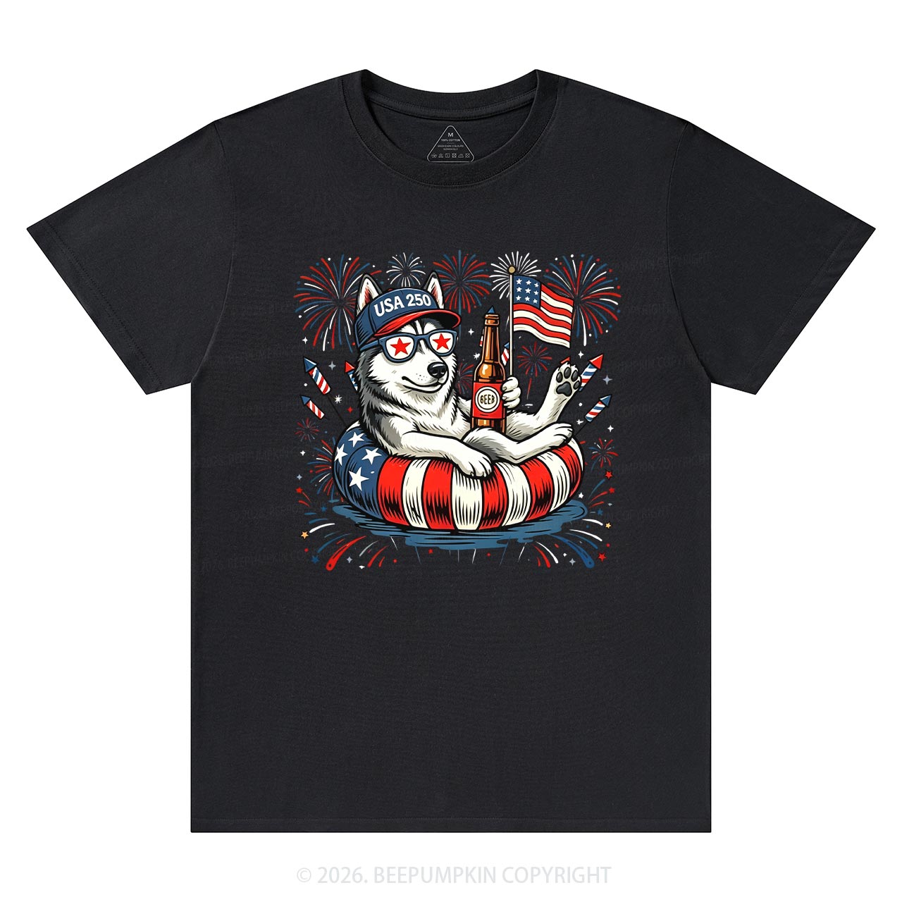 Personalized 4th of July Dog Breeds America 250 T-Shirts