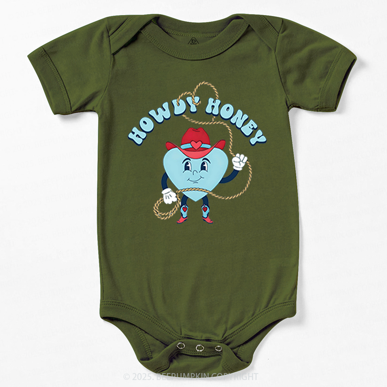 Howdy Honey Valentine's Day Bodysuit Beepumpkin