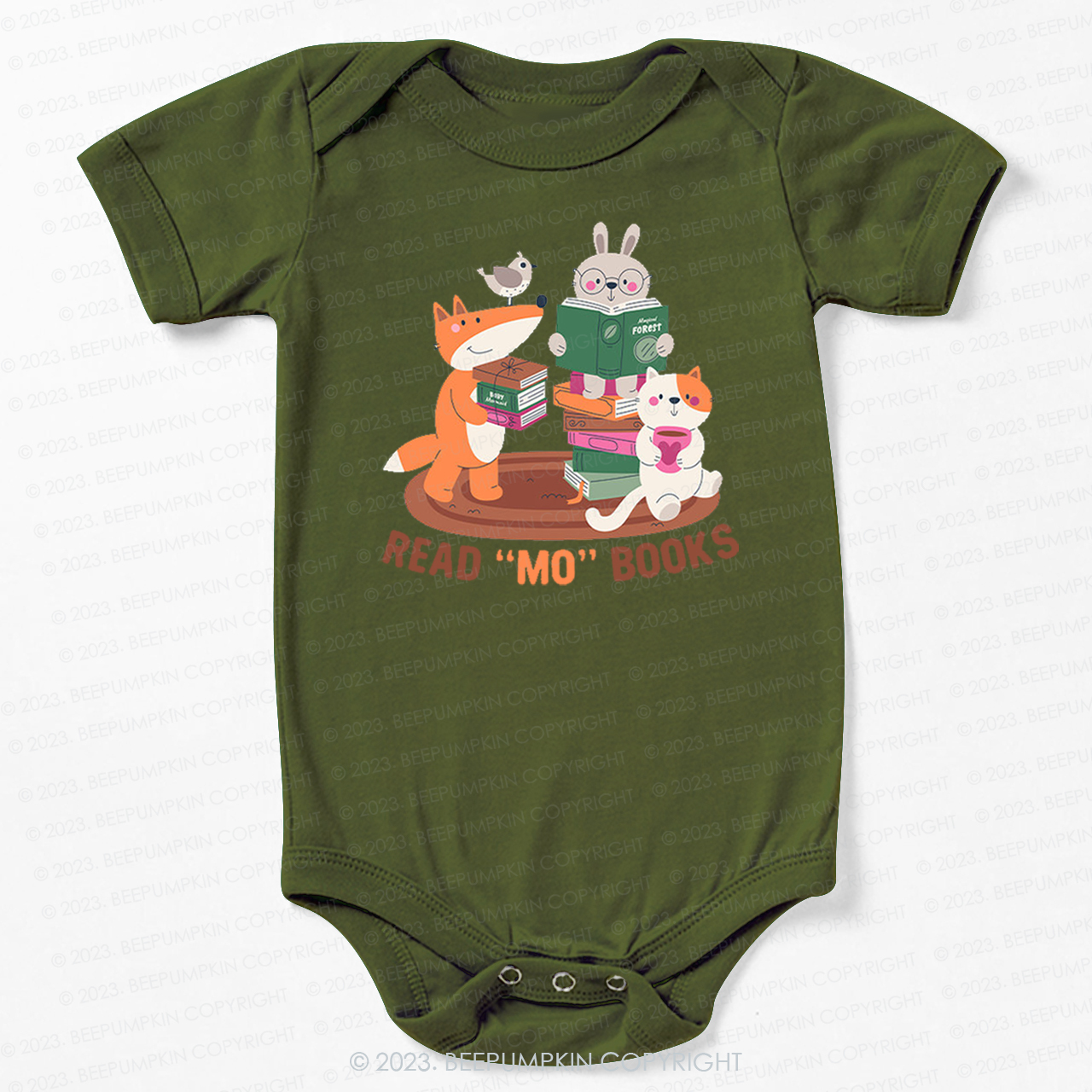 Read Mo Books Fox Rabbit Cat Bodysuit For Baby