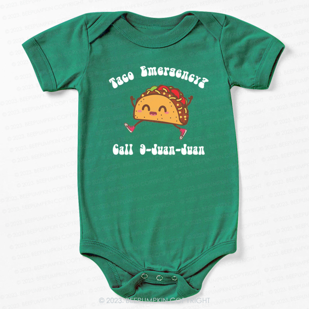 Funny Taco Emergency Bodysuit For Baby