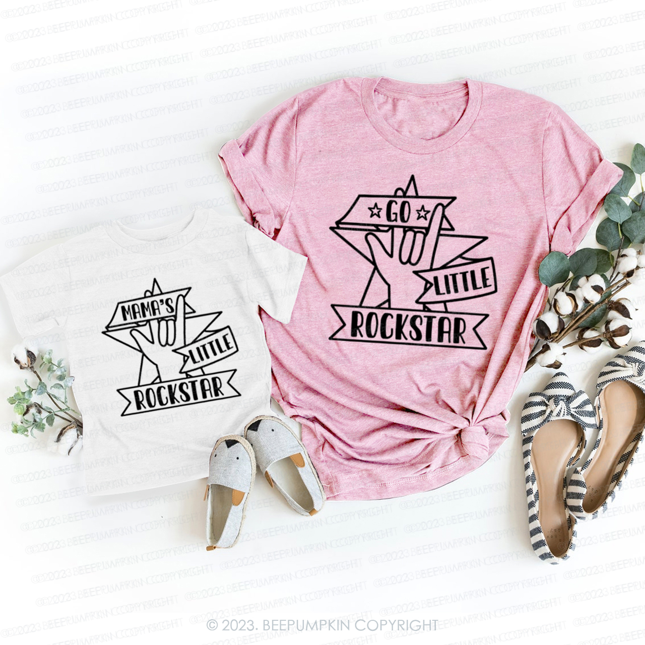 Go Little Rockstar T-Shirts For Mom&Me