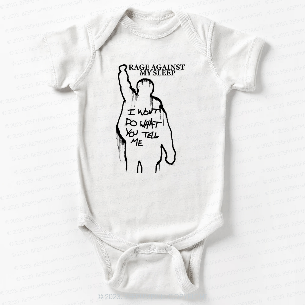 Rage Against My Sleep Bodysuit For Baby 7