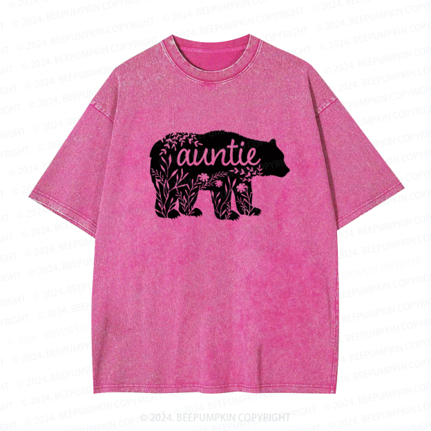 Auntie Bear Auntie Washed Tees