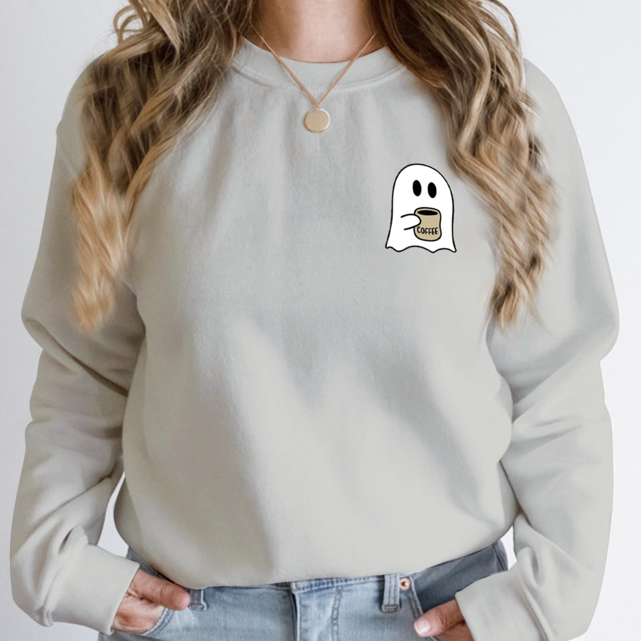 Cute Spooky Coffee Sweatshirt For Mama