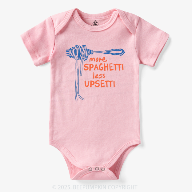 More Spaghetti Less Upsetti Bodysuit Beepumpkin 7