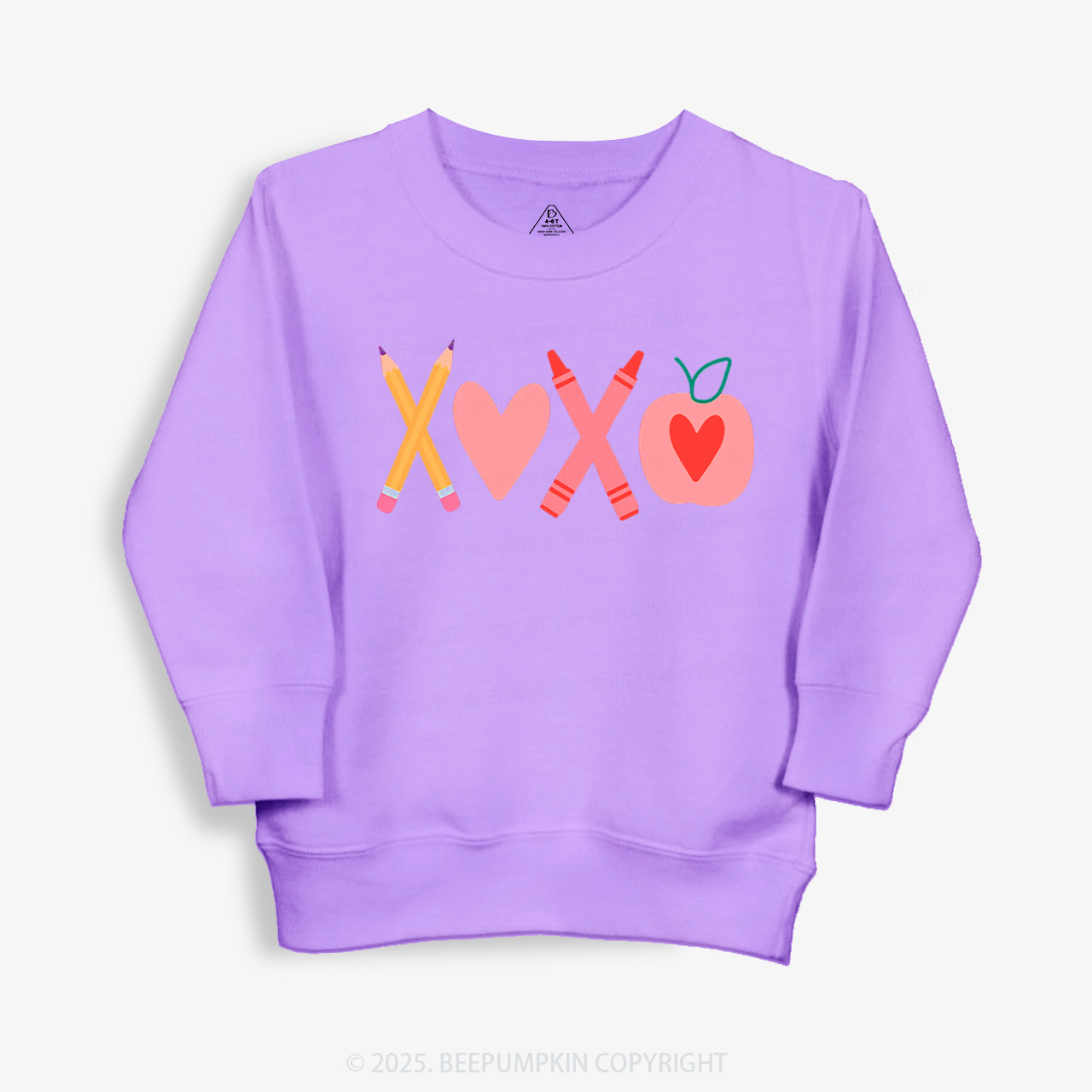 Pencils & Crayons Valentine’s Day Kid's Sweatshirt