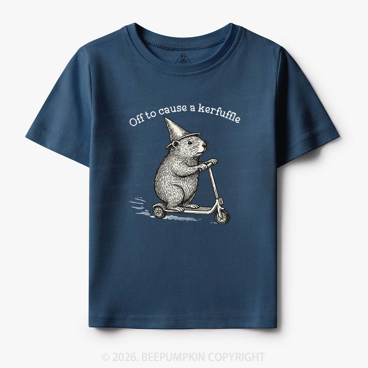 Off To Cause A Kerfuffle Groundhog Scooter Toddler&Kid's Tees