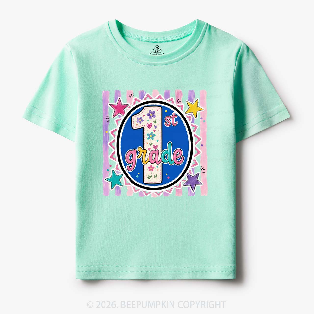 Colorful Grade Star Rainbow Back to School Toddler&Kid's Tees