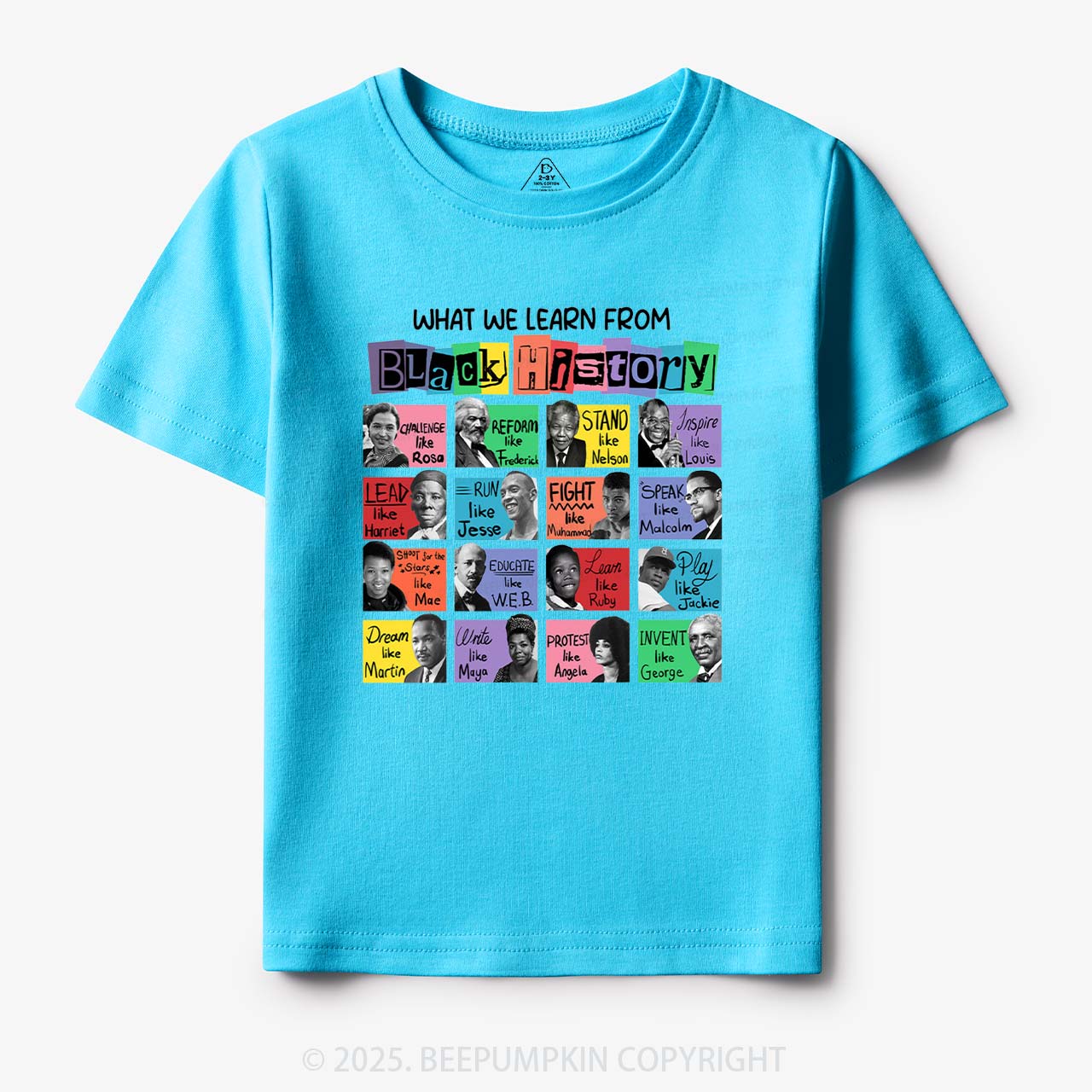 What We Learn From Black History Toddler&Kid's Tees Beepumpkin