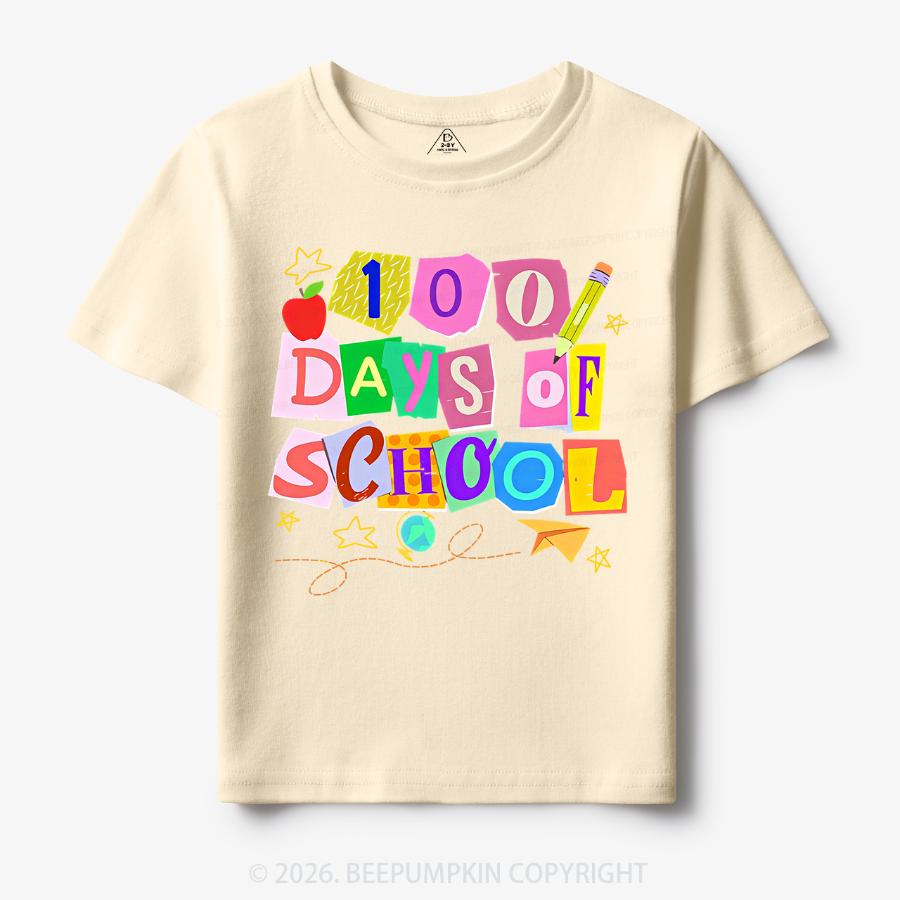 Crafty Classroom 100 Days Edition School Toddler&Kid's Tees