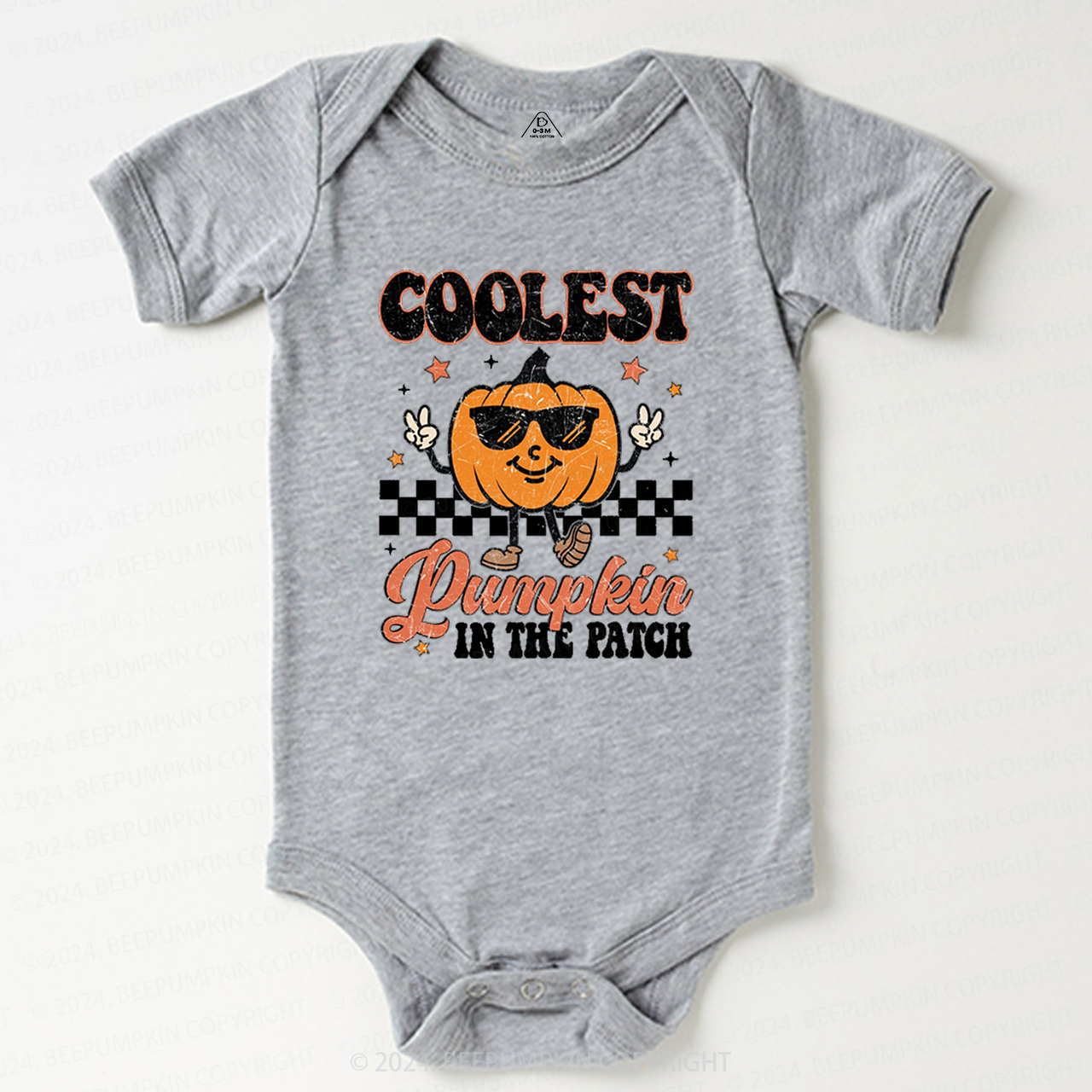 Coolest Pumpkin In The Patch Halloween Baby Bodysuits 