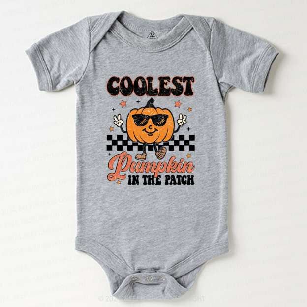 Coolest Pumpkin In The Patch Halloween Baby Bodysuits 