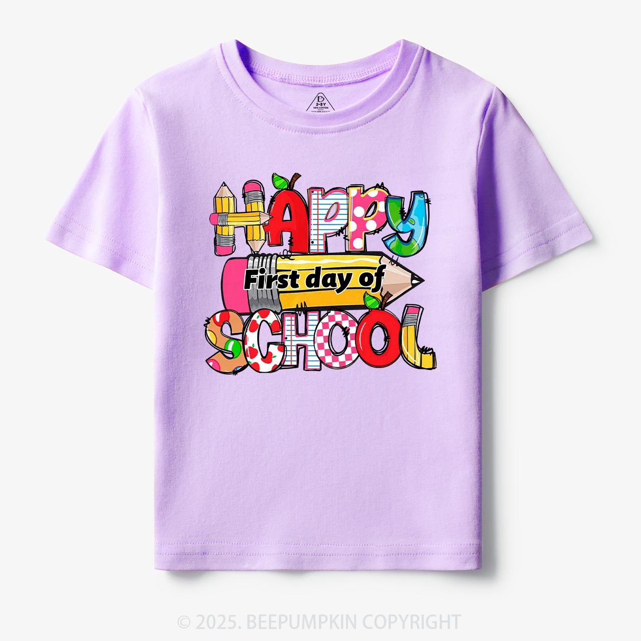 Happy First Day Of School Toddler&Kid's Tees Beepumpkin