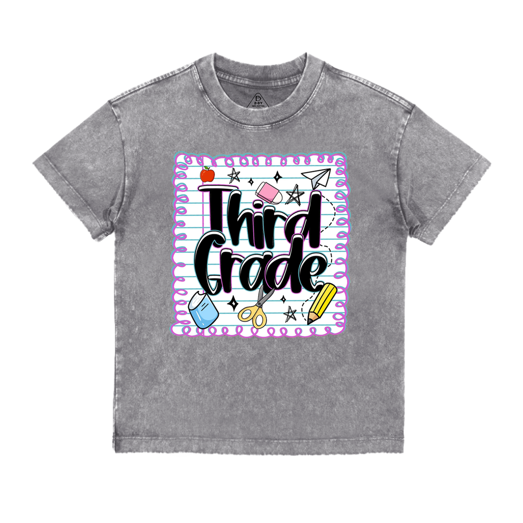 Personalized Back To School Bundle Toddler&Kids Washed Tees