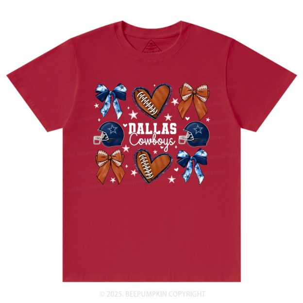 Blue Star Football Mama T-Shirts Beepumpkin