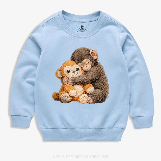 Dear Punch Monkey Lovely Kid's Sweatshirt