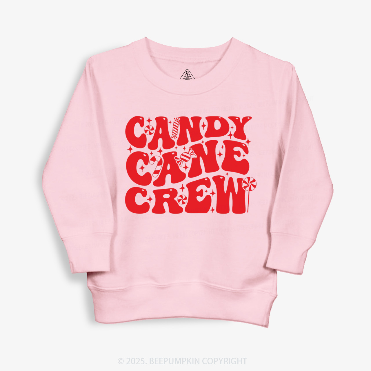 Candy Cane Crew Valentine Kid's Sweatshirt