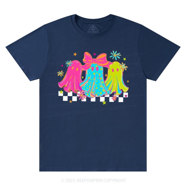 Halloween Ghost Neon T-Shirts Beepumpkin