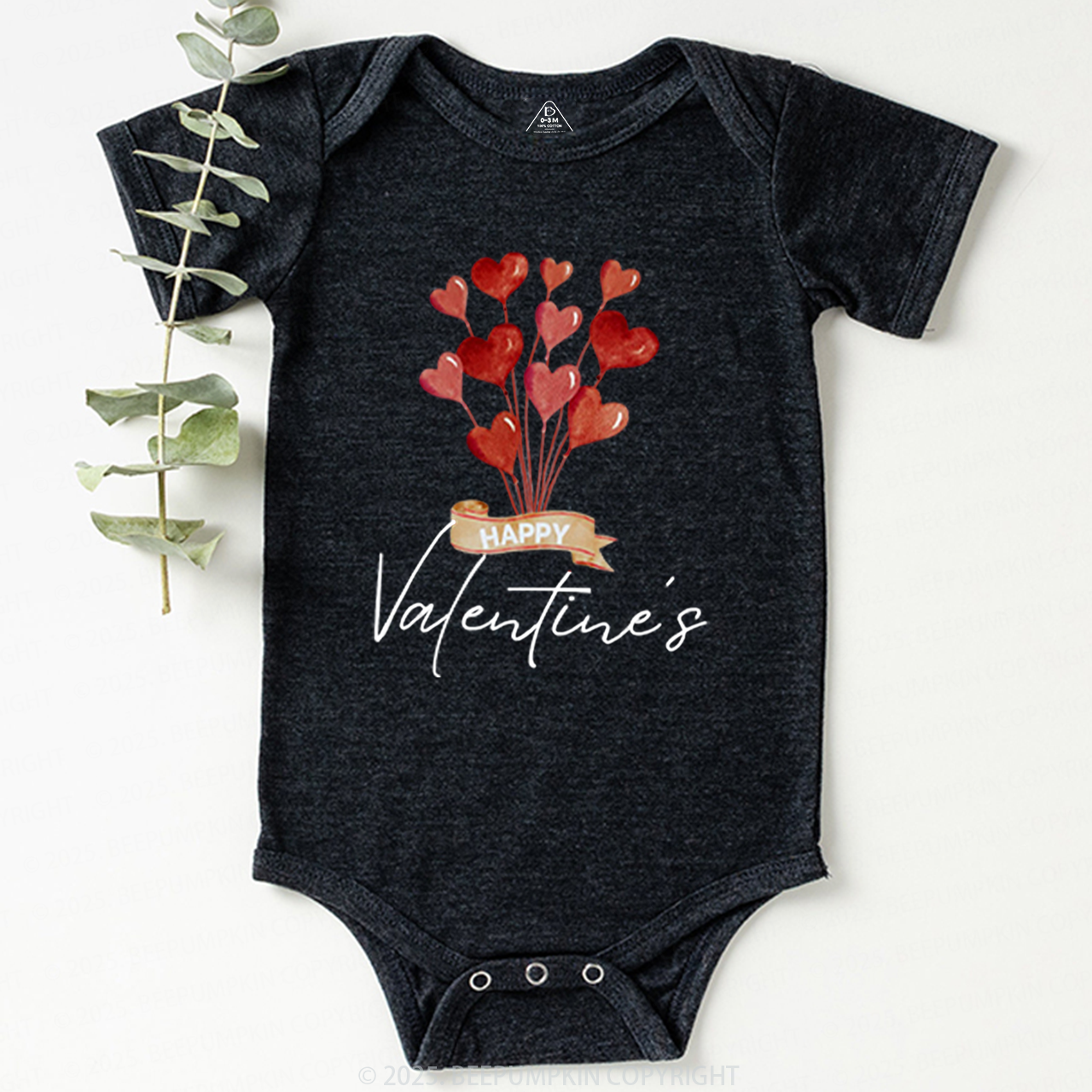 Red Hearts Valentine's Day Bodysuit Beepumpkin