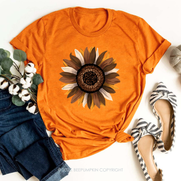 Pretty Fall Sunflower Shirts Beepumpkin