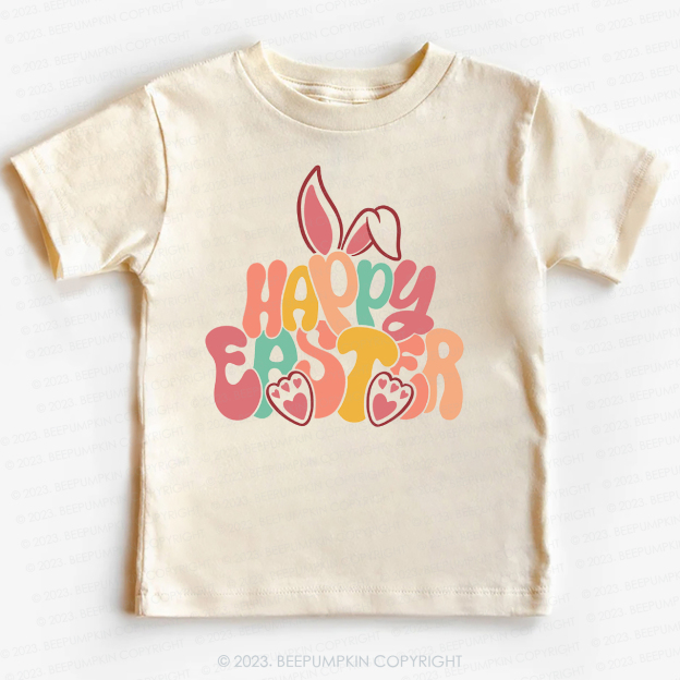 Retro  Happy Easter -Toddler Tees