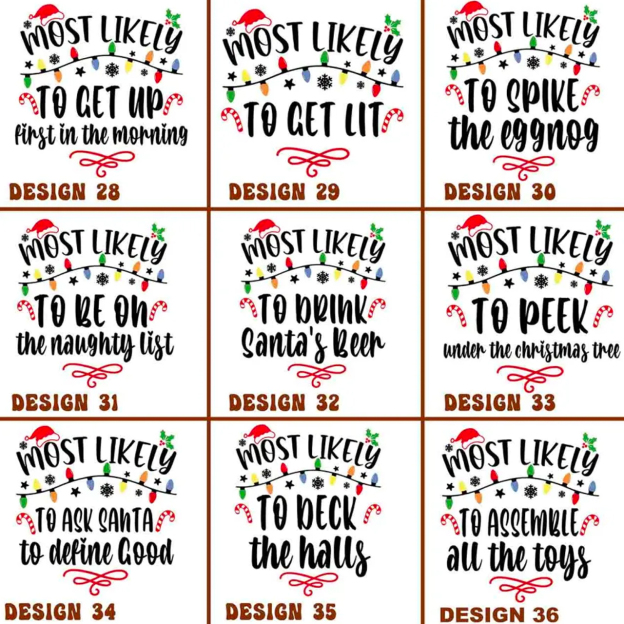 60 Quotes Most Likely And Custom Family Christmas Sweatshirts 2023