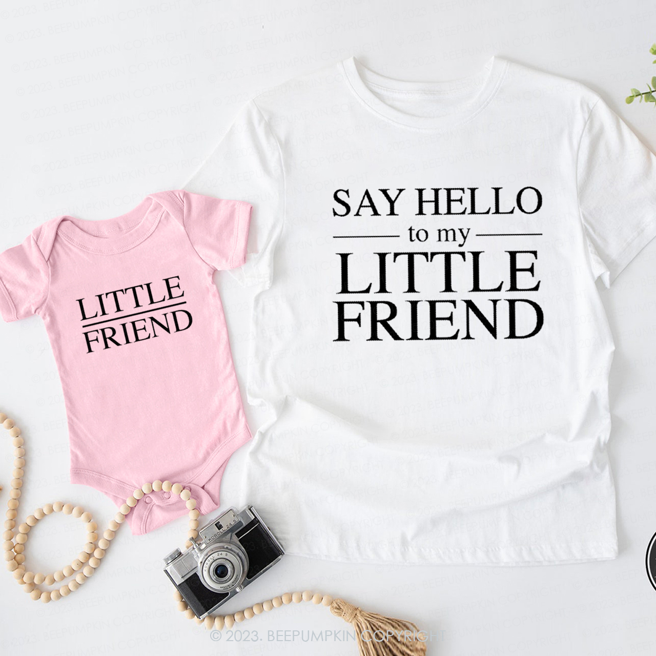 Say Hello To My Little Friend Dad & Me Matching T-Shirts