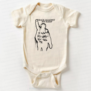 Image of Rage Against My Sleep Bodysuit For Baby 7